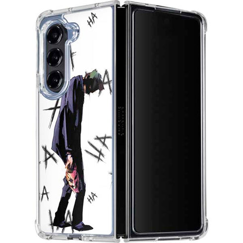 DC Comics The Joker HAHAHA Walking Galaxy Z Fold5 5G Clear Case