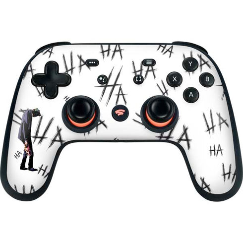 DC Comics The Joker HAHAHA Walking Google Stadia Controller Skin
