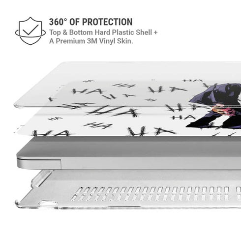 DC Comics The Joker HAHAHA Walking MacBook Air 13in M1 (2021) Case plus Skin