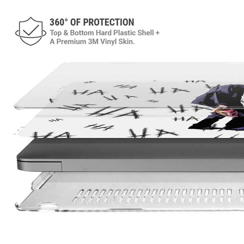 DC Comics The Joker HAHAHA Walking MacBook Pro 16in (2021-25) Case plus Skin