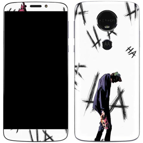 DC Comics The Joker HAHAHA Walking Moto E5 Plus Skin
