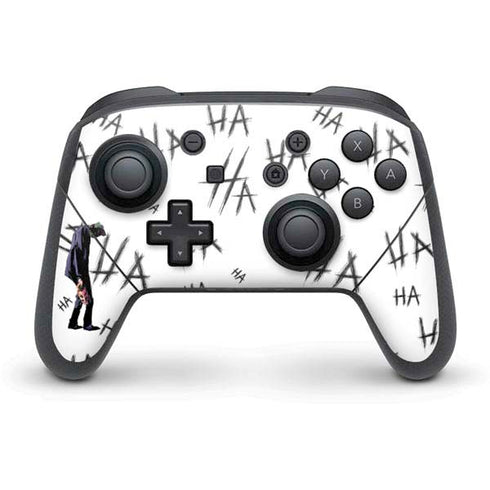 DC Comics The Joker HAHAHA Walking Nintendo Switch Pro Controller Skin