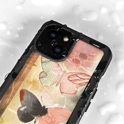 Haiku Butterfly iPhone 13 Mini Waterproof Case