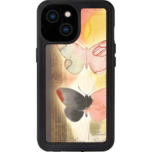 Haiku Butterfly iPhone 15 Waterproof Case
