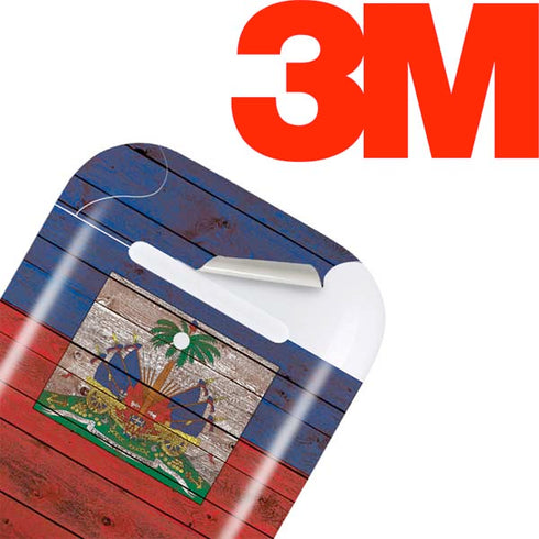 Haiti Flag Dark Wood Apple AirPods Skin