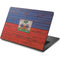 Haiti Flag Dark Wood Dell Chromebook Skin