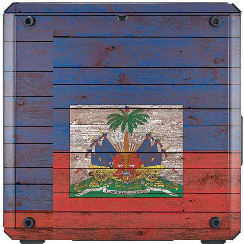 Haiti Flag Dark Wood Cooler Master MasterBox Q300L Mini Tower Skin