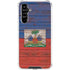 Haiti Flag Dark Wood Galaxy A54 5G Clear Case