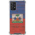 Haiti Flag Dark Wood Galaxy A72 5G Clear Case