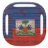 Haiti Flag Dark Wood Galaxy Buds Live Skin