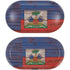 Haiti Flag Dark Wood Galaxy Buds Skin