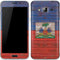 Haiti Flag Dark Wood Galaxy J3 Skin