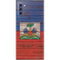 Haiti Flag Dark Wood Galaxy Note 10 Skin