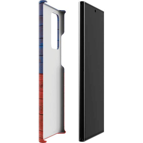 Haiti Flag Dark Wood Galaxy Note20 Ultra 5G Lite Case