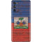 Haiti Flag Dark Wood Galaxy S20 Fan Edition Skin