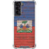 Haiti Flag Dark Wood Galaxy S21 5G Clear Case