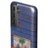 Haiti Flag Dark Wood Galaxy S21 FE Pro Case