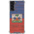 Haiti Flag Dark Wood Galaxy S22 Clear Case