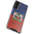 Haiti Flag Dark Wood Galaxy S22 Plus Clear Case