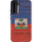 Haiti Flag Dark Wood Galaxy S22 Plus Pro Case