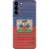 Haiti Flag Dark Wood Galaxy S22 Plus Skin