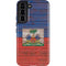Haiti Flag Dark Wood Galaxy S22 Pro Case