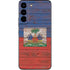 Haiti Flag Dark Wood Galaxy S22 Skin