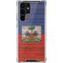 Haiti Flag Dark Wood Galaxy S22 Ultra Clear Case