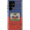 Haiti Flag Dark Wood Galaxy S22 Ultra Pro Case