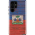 Haiti Flag Dark Wood Galaxy S22 Ultra Pro Case