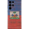 Haiti Flag Dark Wood Galaxy S22 Ultra Skin
