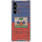 Haiti Flag Dark Wood Galaxy S23 FE Clear Case