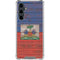 Haiti Flag Dark Wood Galaxy S23 FE Clear Case