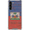 Haiti Flag Dark Wood Galaxy S23 Plus Clear Case