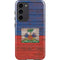 Haiti Flag Dark Wood Galaxy S23 Plus Pro Case