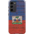Haiti Flag Dark Wood Galaxy S23 Plus Pro Case
