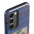 Haiti Flag Dark Wood Galaxy S23 Plus Pro Case