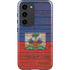 Haiti Flag Dark Wood Galaxy S23 Pro Case