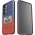 Haiti Flag Dark Wood Galaxy S23 Pro Case