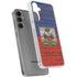Haiti Flag Dark Wood Galaxy S24 Plus Clear Case