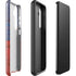 Haiti Flag Dark Wood Galaxy S24 Plus Impact Case