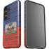Haiti Flag Dark Wood Galaxy S24 Plus Impact Case
