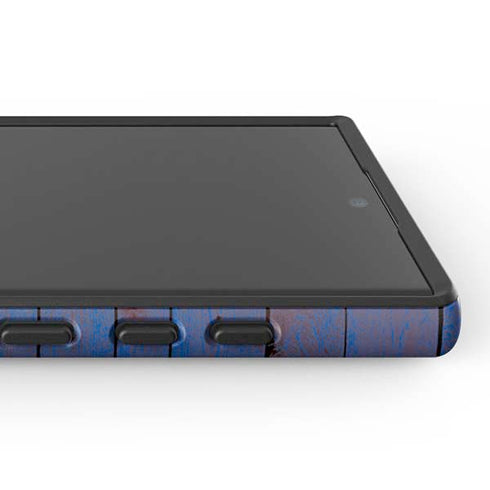 Haiti Flag Dark Wood Galaxy S24 Ultra Impact Case