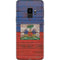 Haiti Flag Dark Wood Galaxy S9 Skin