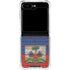 Haiti Flag Dark Wood Galaxy Z Flip5 5G Clear Case