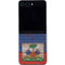 Haiti Flag Dark Wood Galaxy Z Flip5 5G Skin