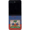 Haiti Flag Dark Wood Galaxy Z Flip5 5G Skin