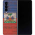 Haiti Flag Dark Wood Galaxy Z Fold4 5G Skin