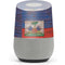 Haiti Flag Dark Wood Google Home Skin