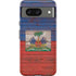 Haiti Flag Dark Wood Google Pixel 8 Impact Case